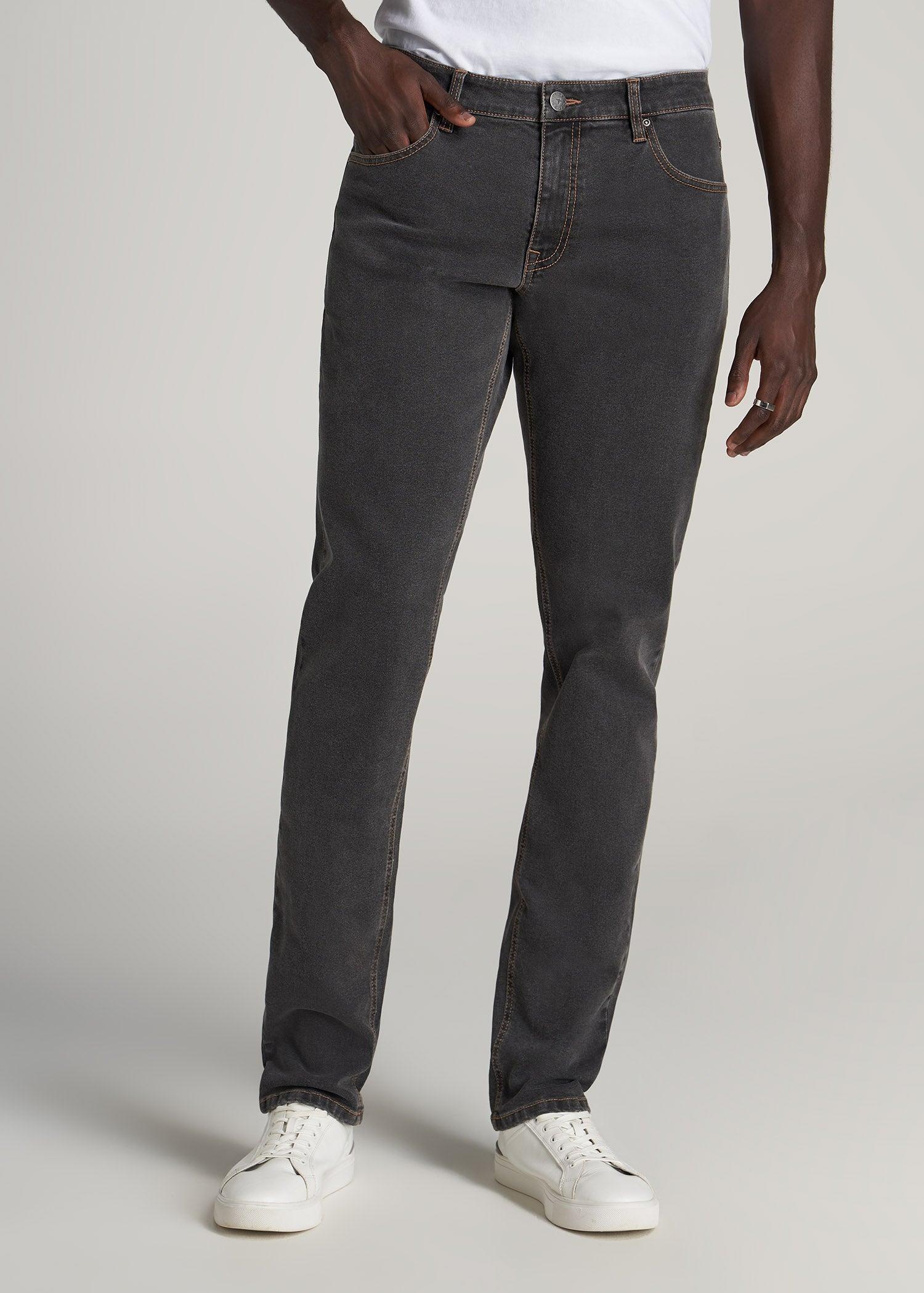 Carman TAPERED Jeans for Tall Men in Dark Grey Denim Product Image