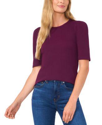 Women's Puff-Sleeve Fitted Top Product Image