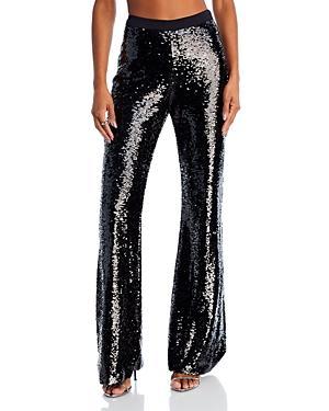 Womens Holiday Amy Sequin Flared Pants Product Image