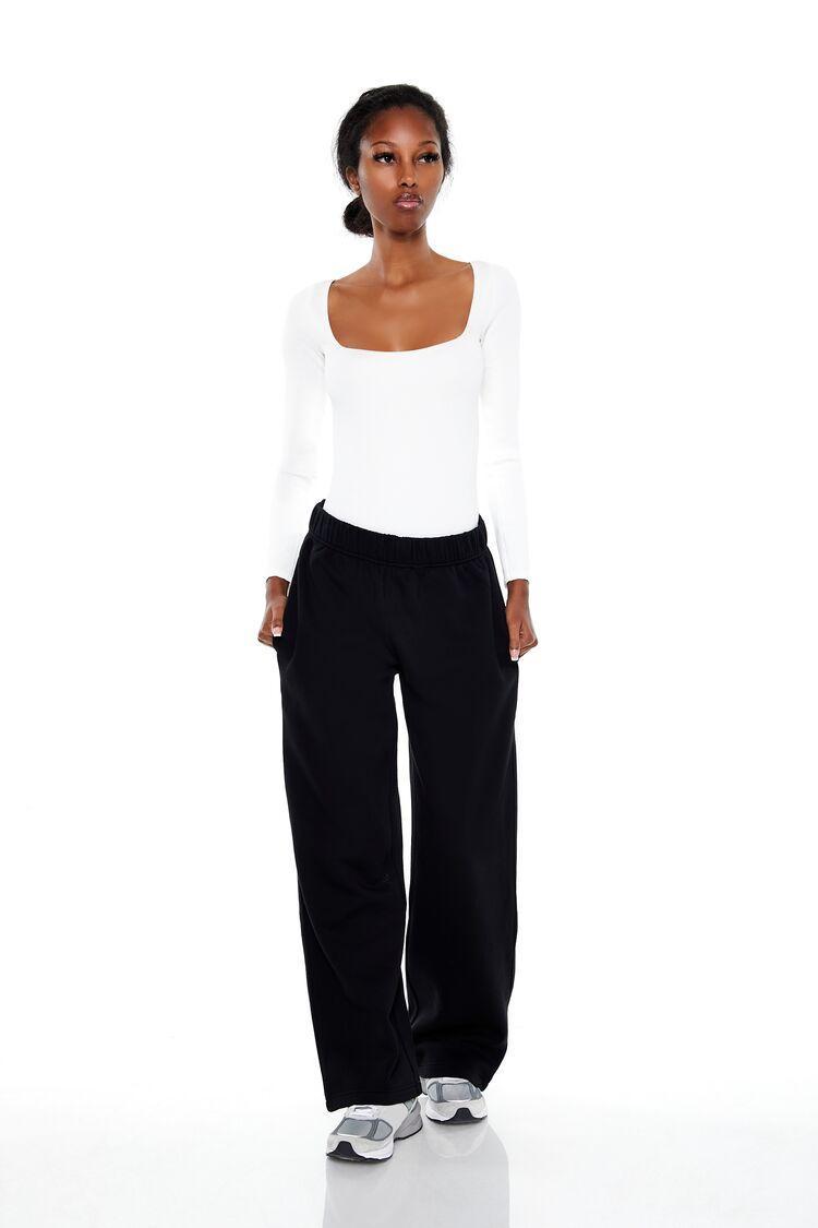 Fleece Straight-Leg Sweatpants | Forever 21 product image