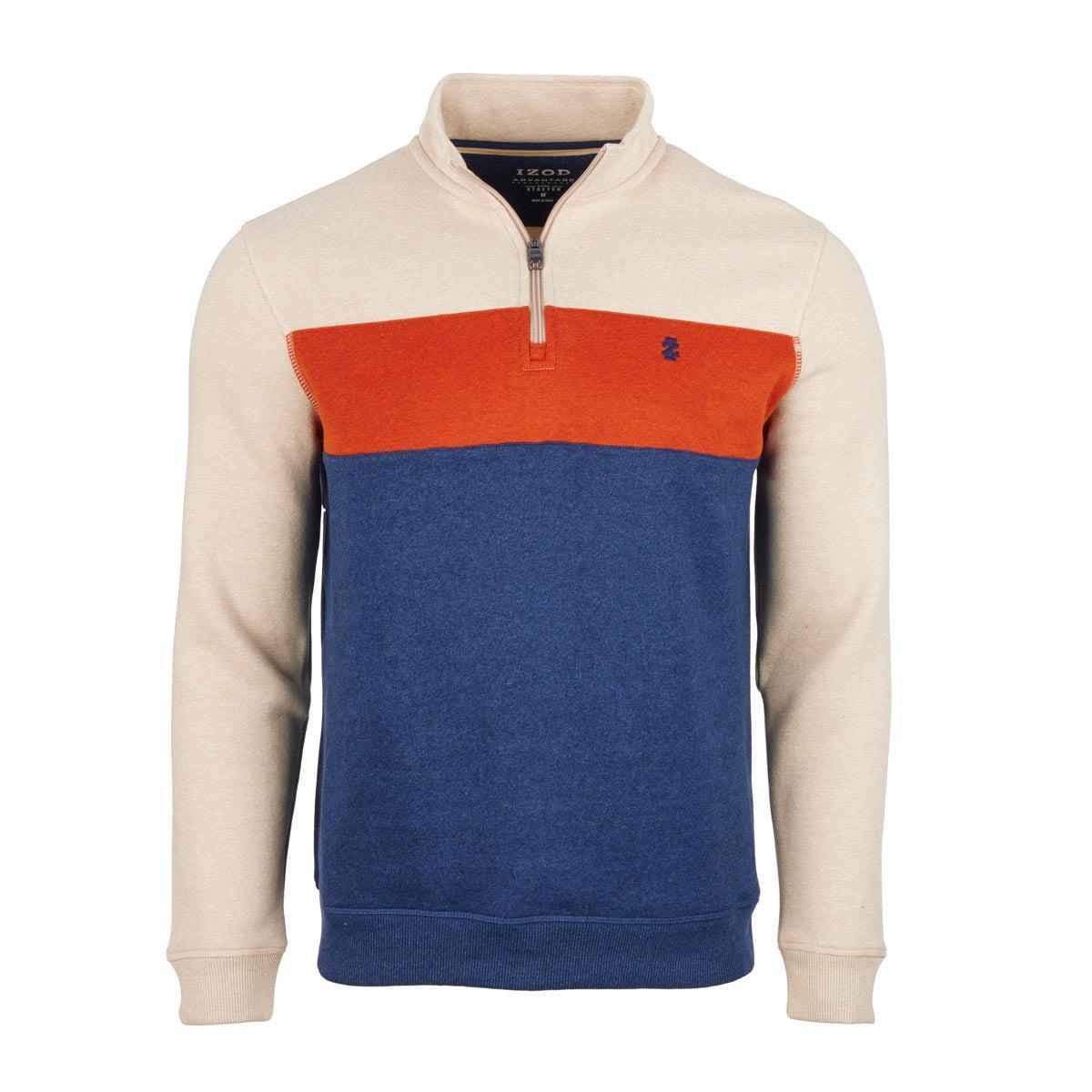 IZOD Men's Jasper Fleece Colorblock 1/4 Zip Product Image