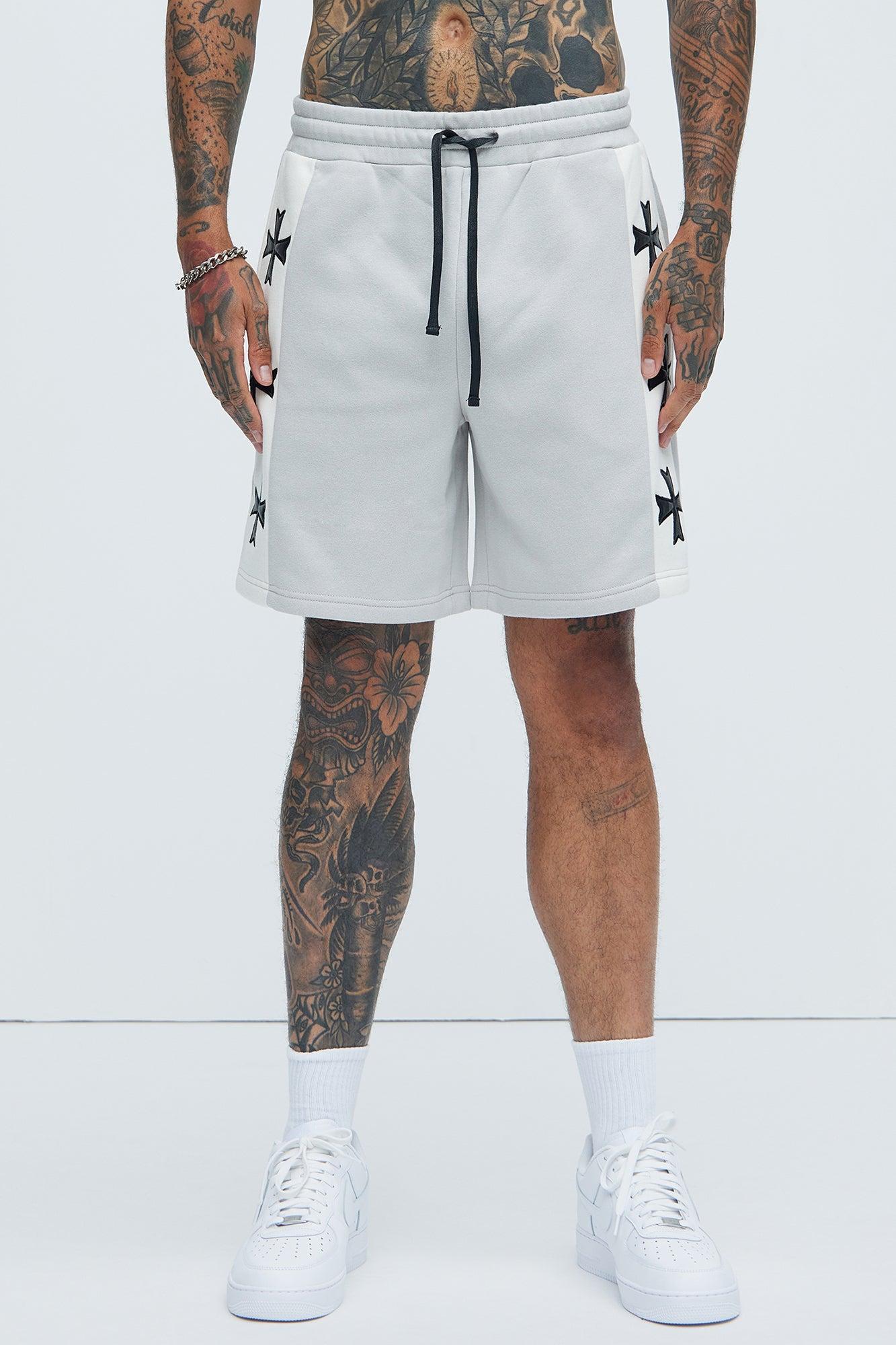 Tyson Desmond Sweat Shorts - Grey/combo Product Image