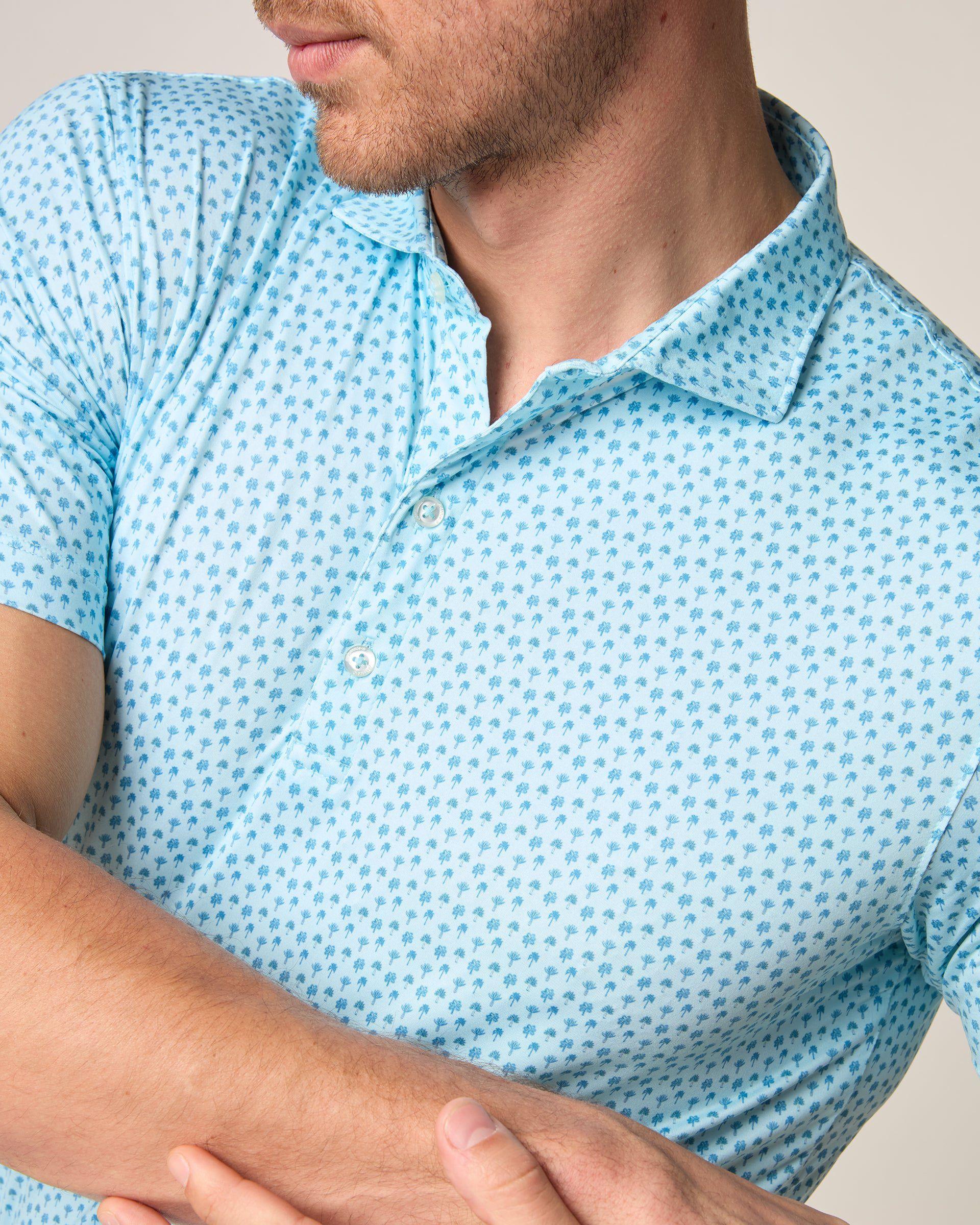 johnnie-O Featherweight Performance Polo - Woods Print Product Image