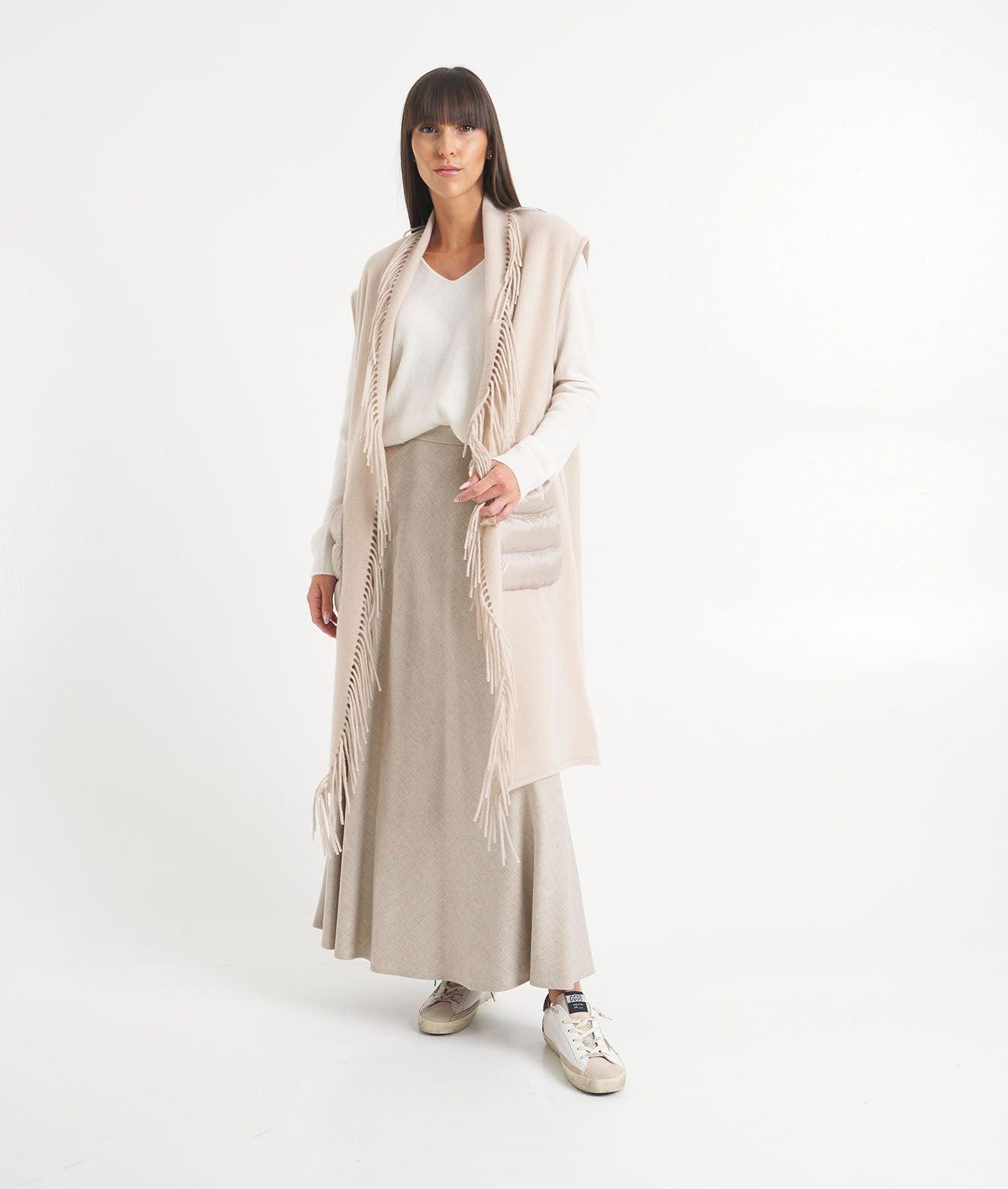 Poncho con frange Female Product Image