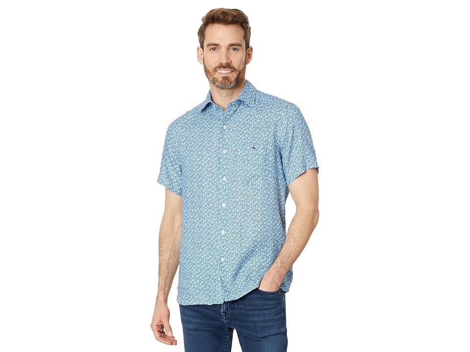 Mens Micro Floral Short-Sleeve Shirt Product Image