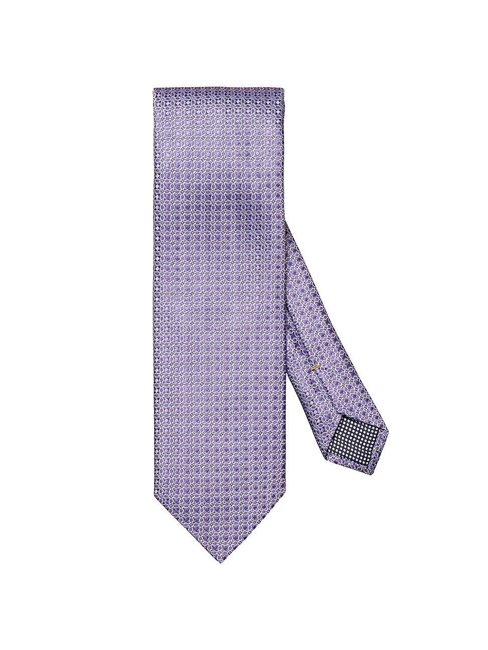 Mens Geometric Silk Tie Product Image