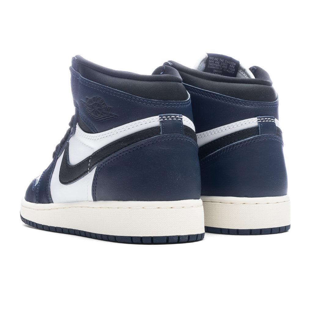 Air Jordan 1 Retro High OG (GS) - Midnight Navy/Black/White Male Product Image