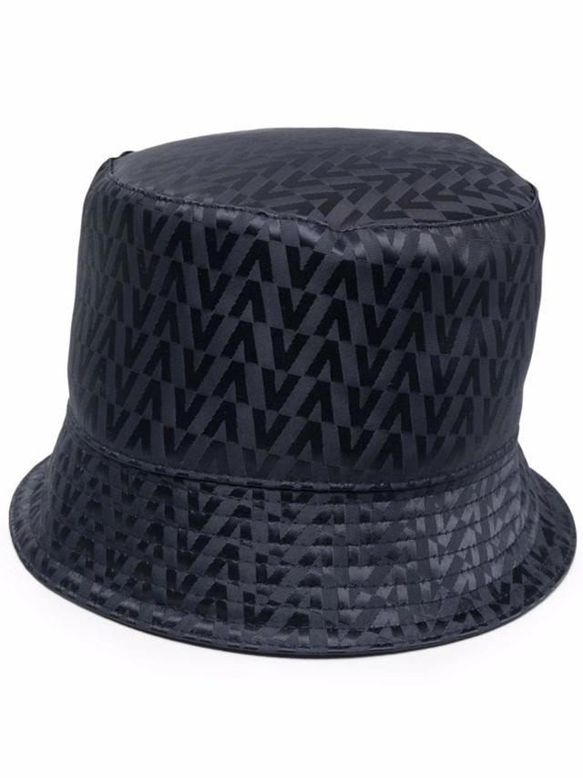 VALENTINO GARAVANI Logo-print Bucket Hat In Black Product Image