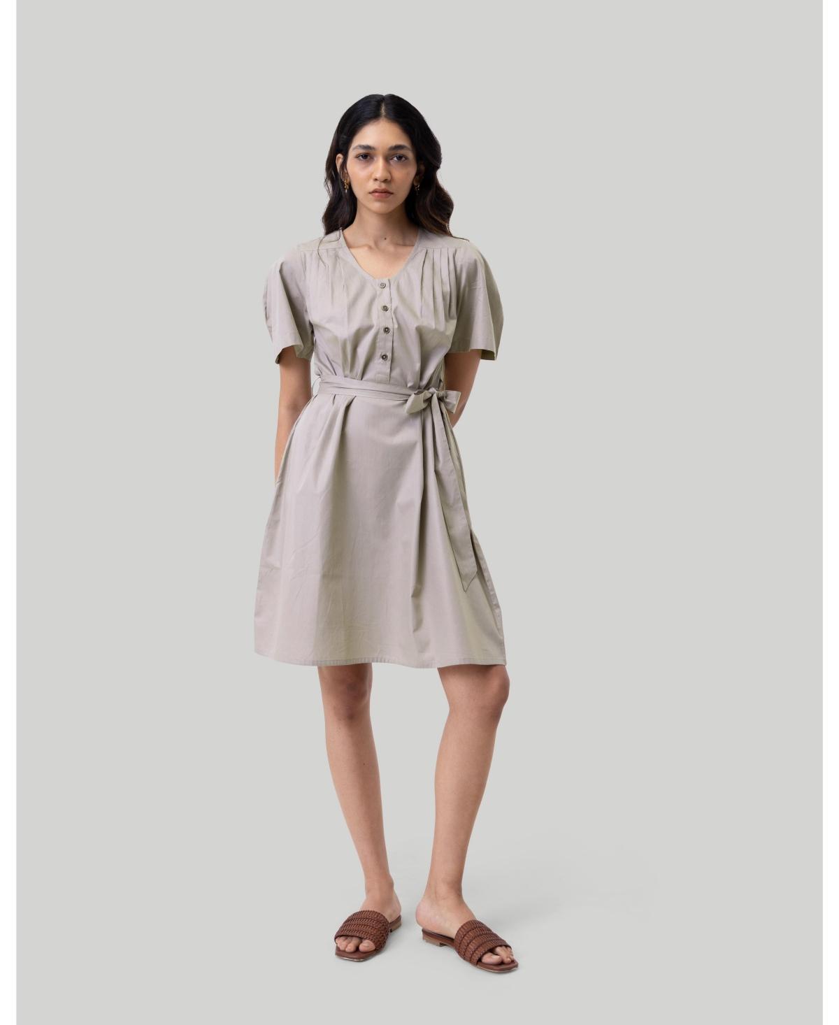 Womens Pleated Tent Dress Product Image