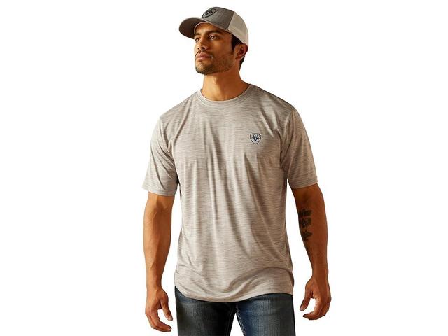 Ariat Charger Spirited T-Shirt (Light Grey Heather) Men's Clothing Product Image