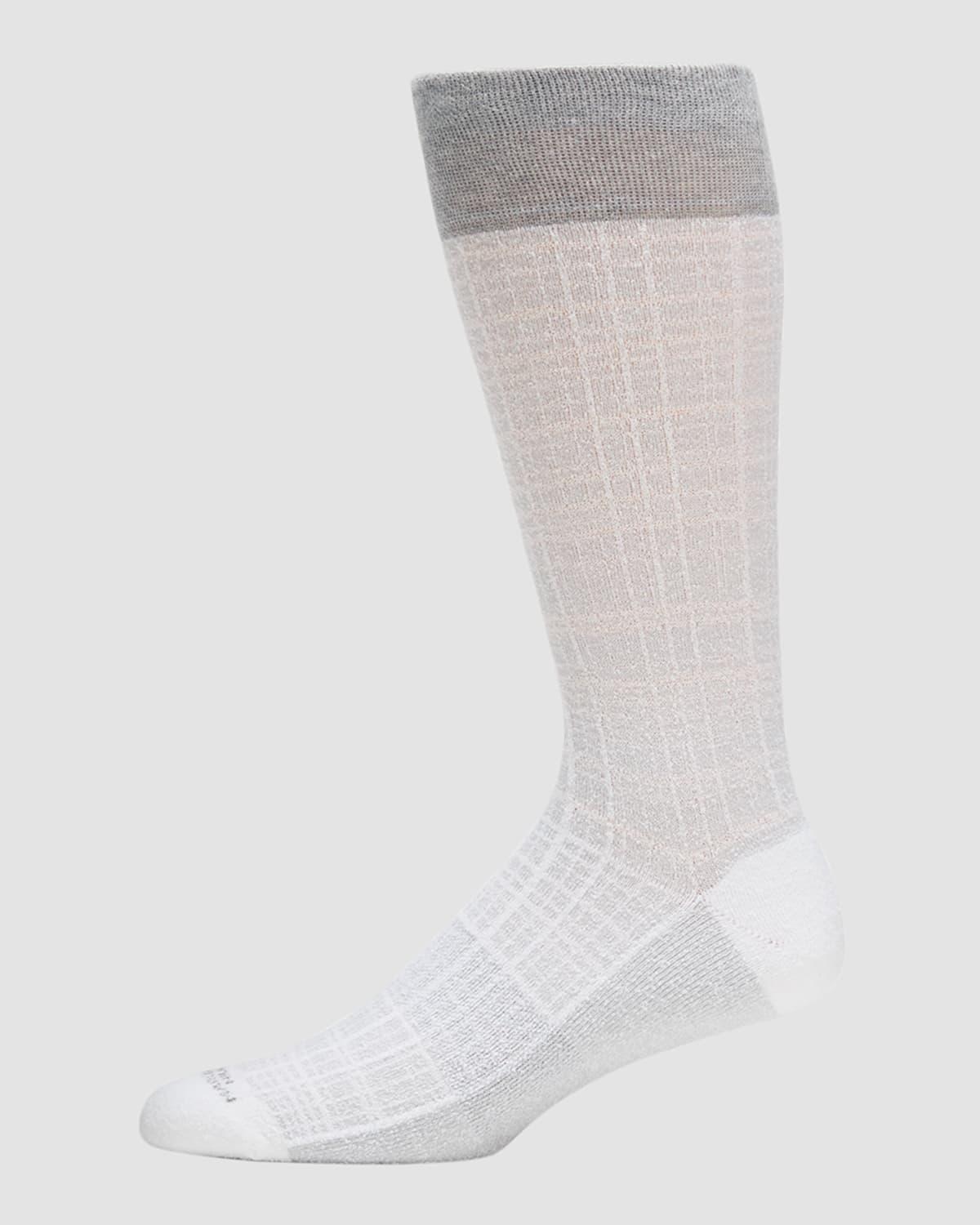 Mens Tartan Check Mid-Calf Socks Product Image