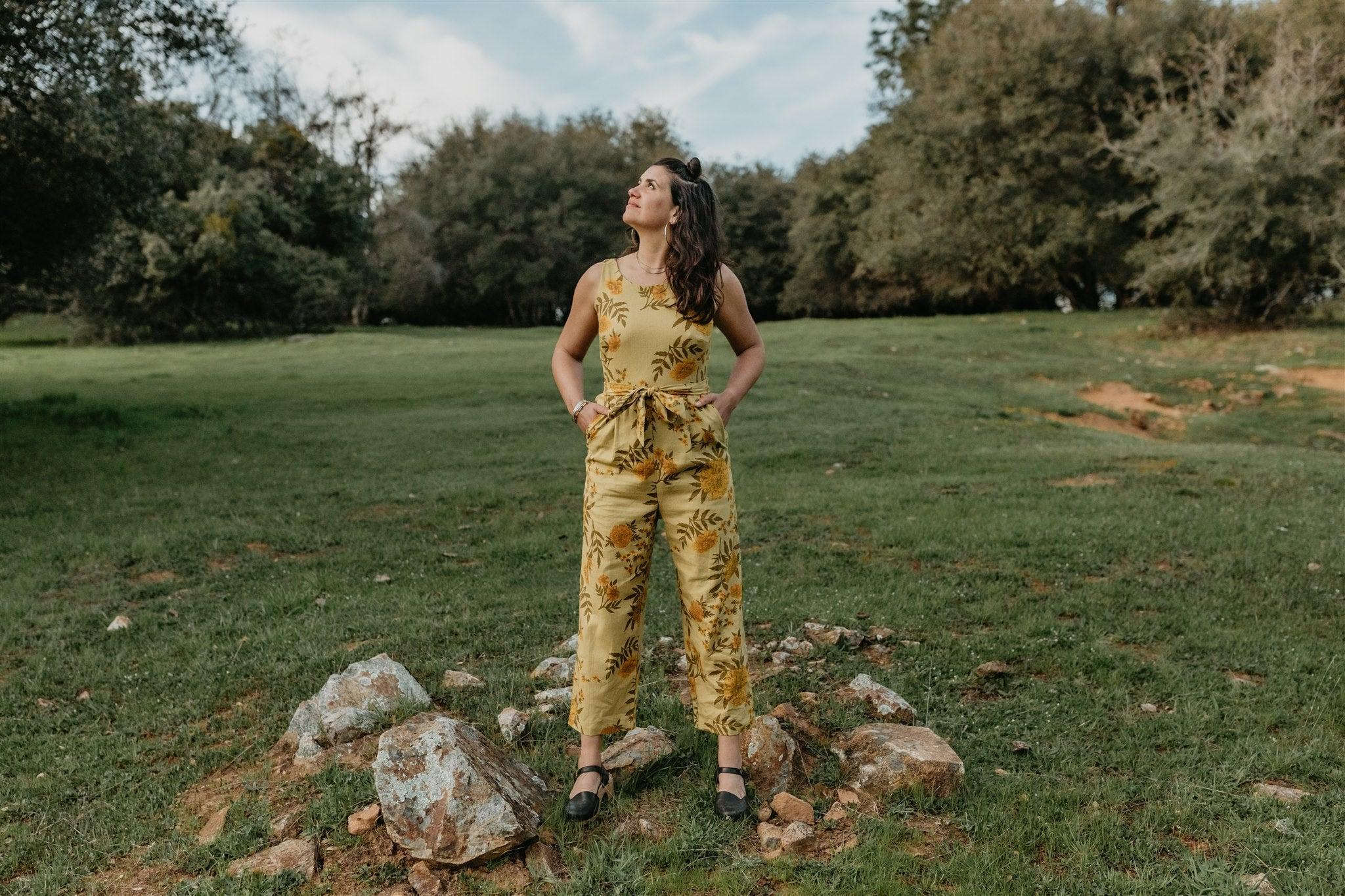 Liberty Jumpsuit in Mustard Marigold Product Image