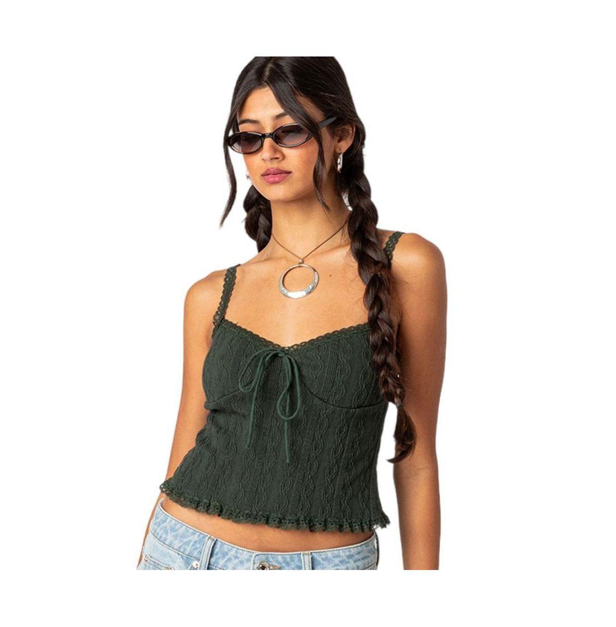 Edikted Lacey Knit Tank Top product image