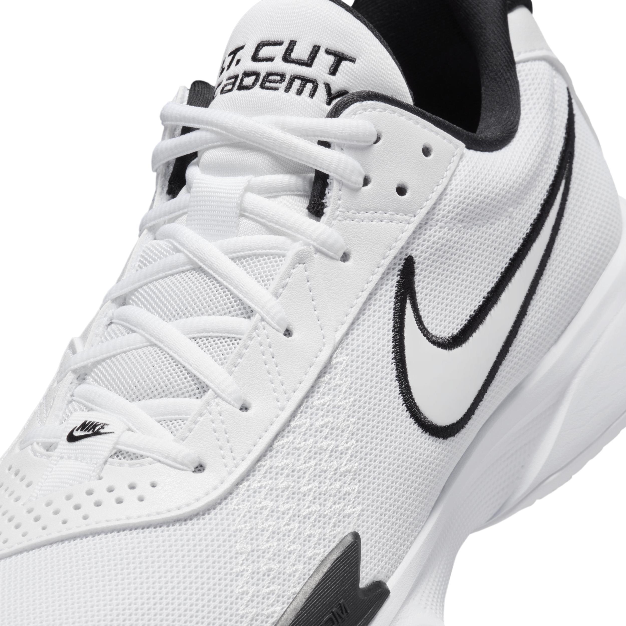 Nike Mens Nike Air Zoom G.T. Cut Academy - Mens Basketball Shoes White/Black/Summit White Product Image