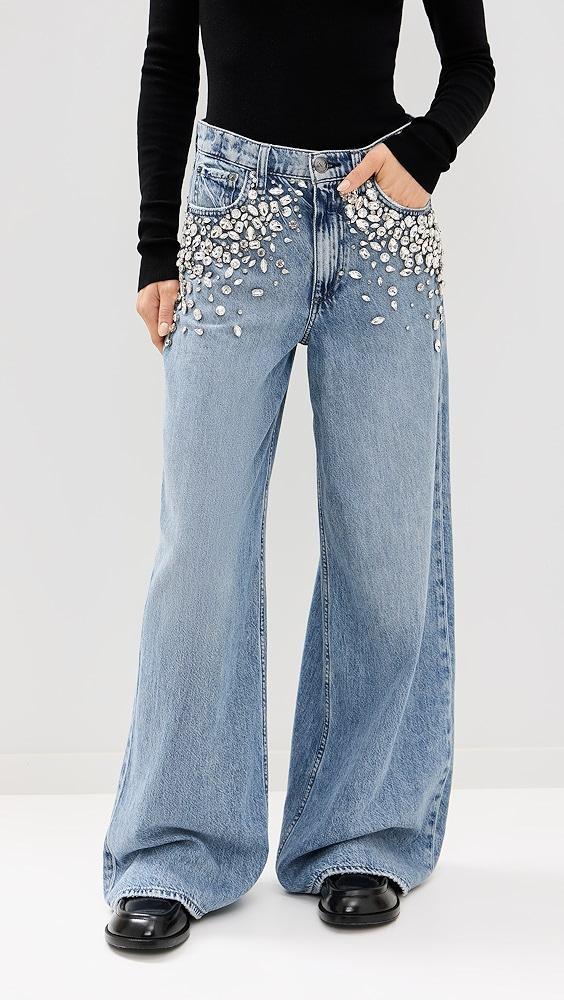 rag & bone Featherweight Sofie High-Rise Full Length Wide Jeans | Shopbop Product Image