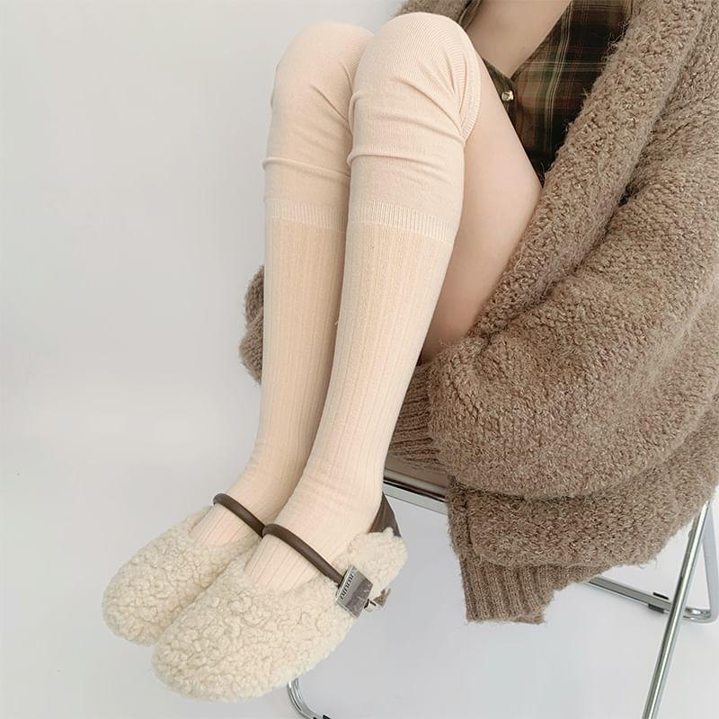 Plain Over-The-Knee Socks Product Image