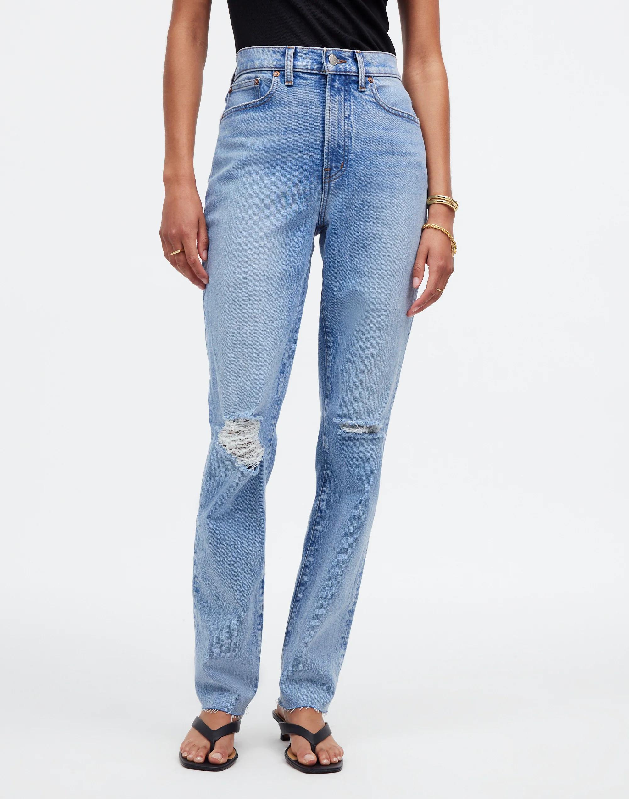 The Perfect Vintage Crop Jean in Charnley Wash: Raw Hem Edition Product Image