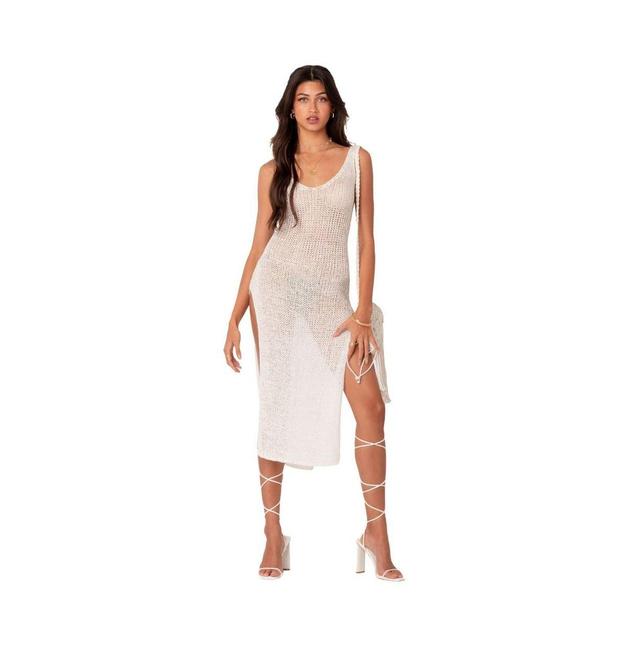 EDIKTED Nevea Open Back Knit Cover-Up Midi Dress Product Image