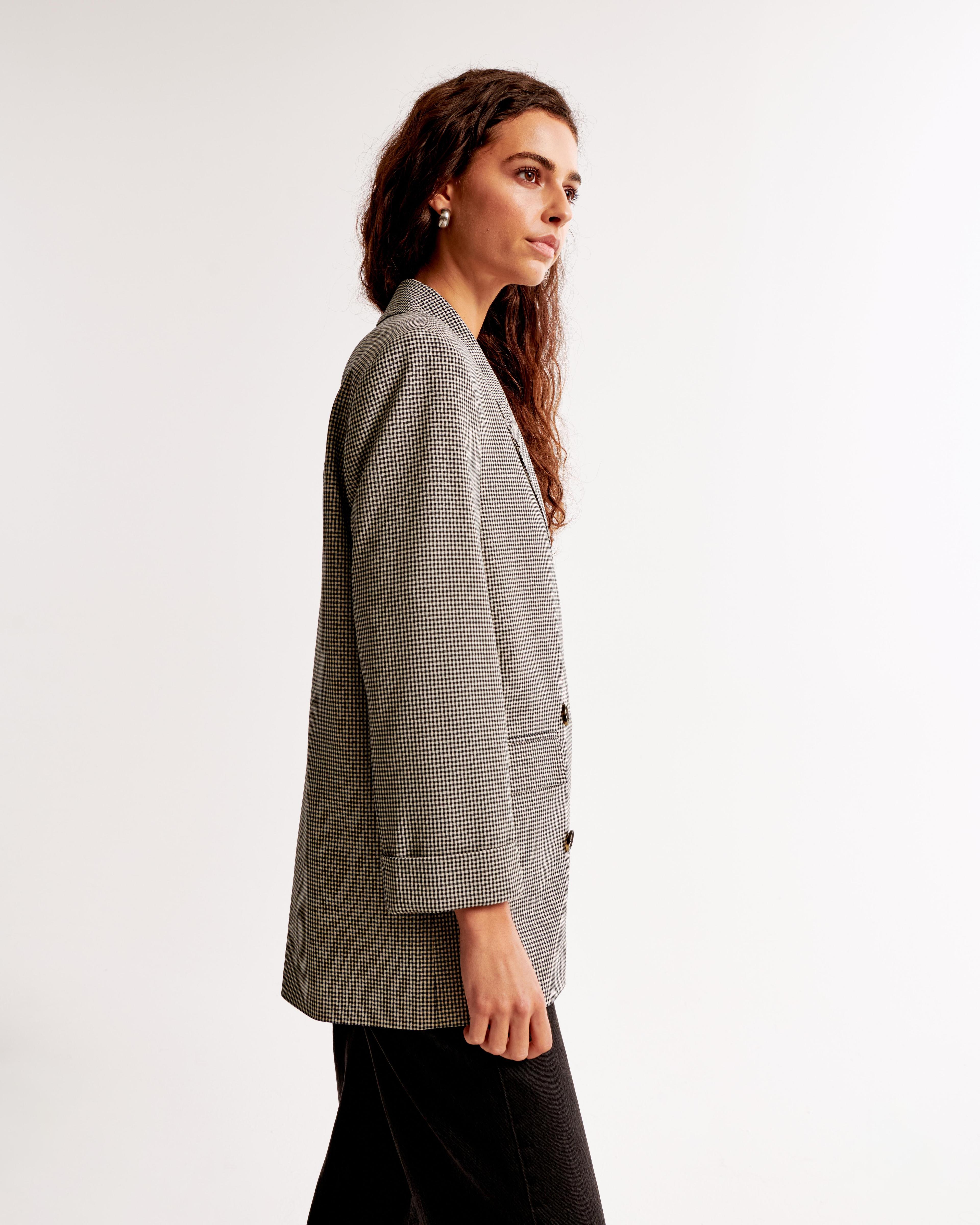 Double-Breasted Slouchy Blazer Product Image