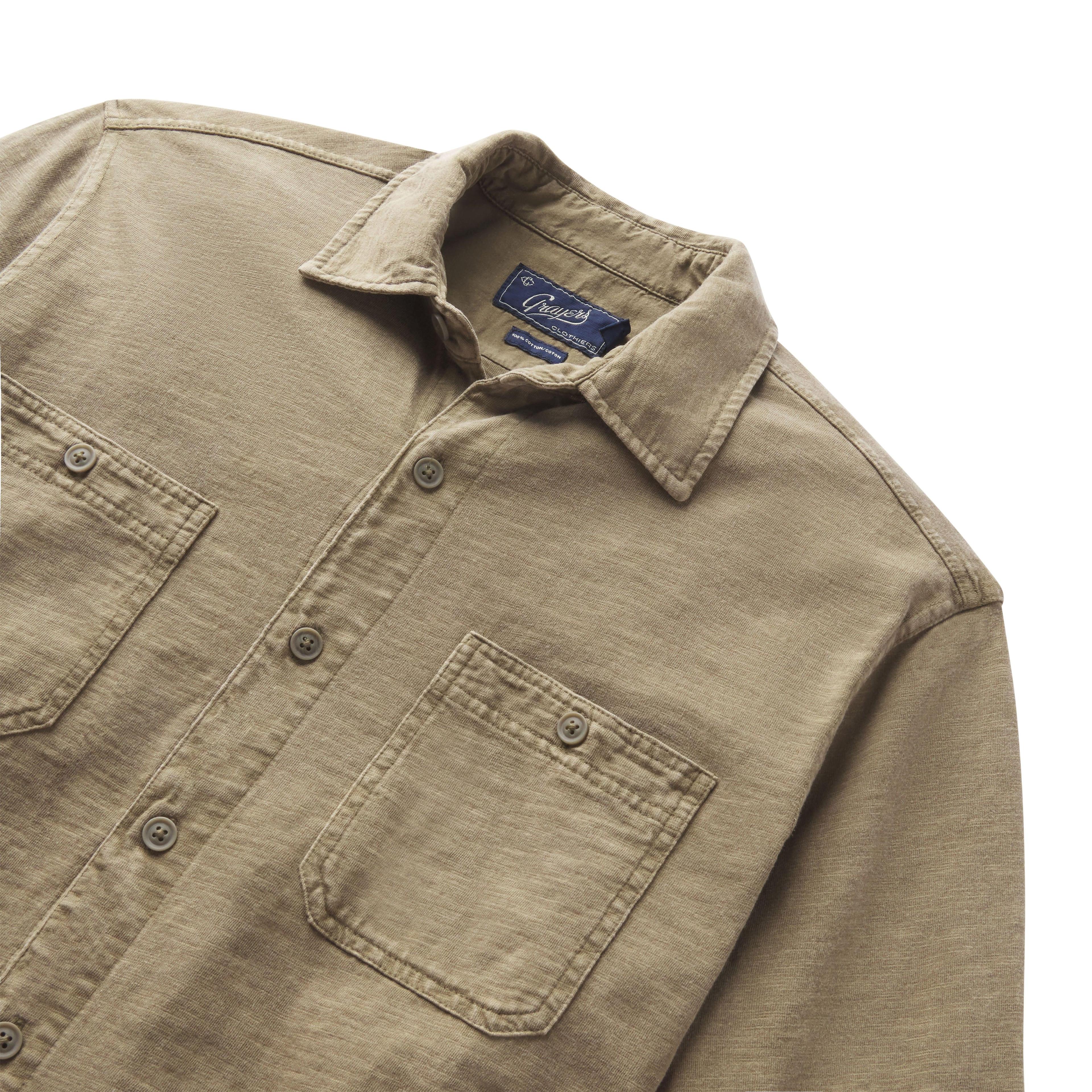 Flex Everyday Knit Shirt - Faded Olive Product Image