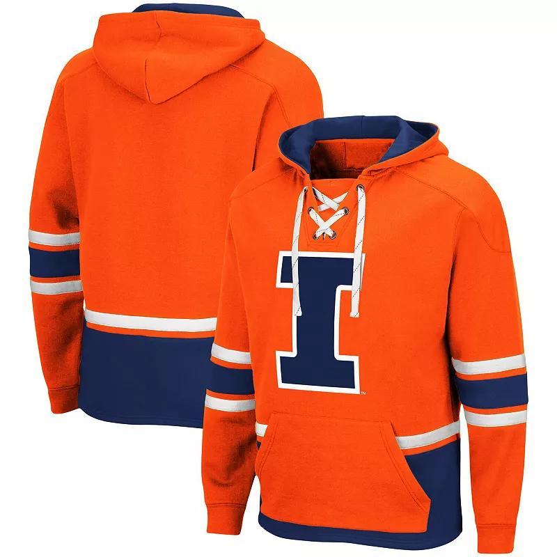 Mens Colosseum Illinois Fighting Illini Lace Up 3.0 Pullover Hoodie Product Image