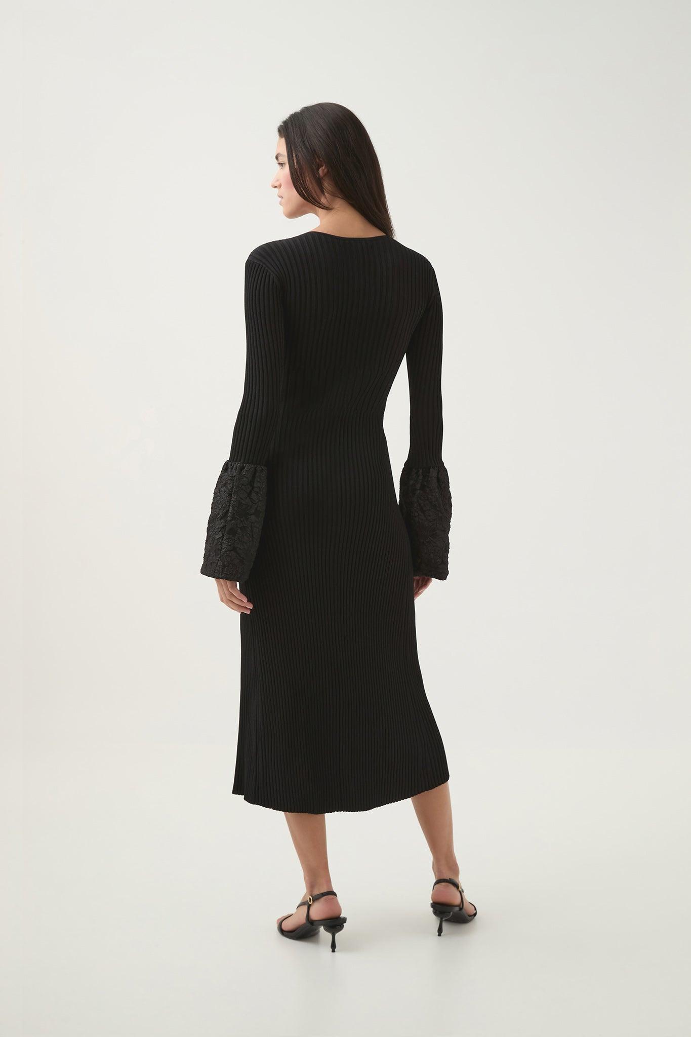 Flute Knit Midi Dress Product Image