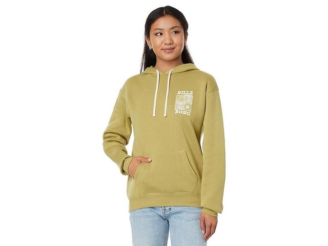 Billabong Cosmic Moon Pullover Hoodie (Kiwi) Women's Clothing Product Image