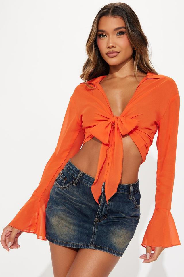 Take Me Away Top - Orange Product Image