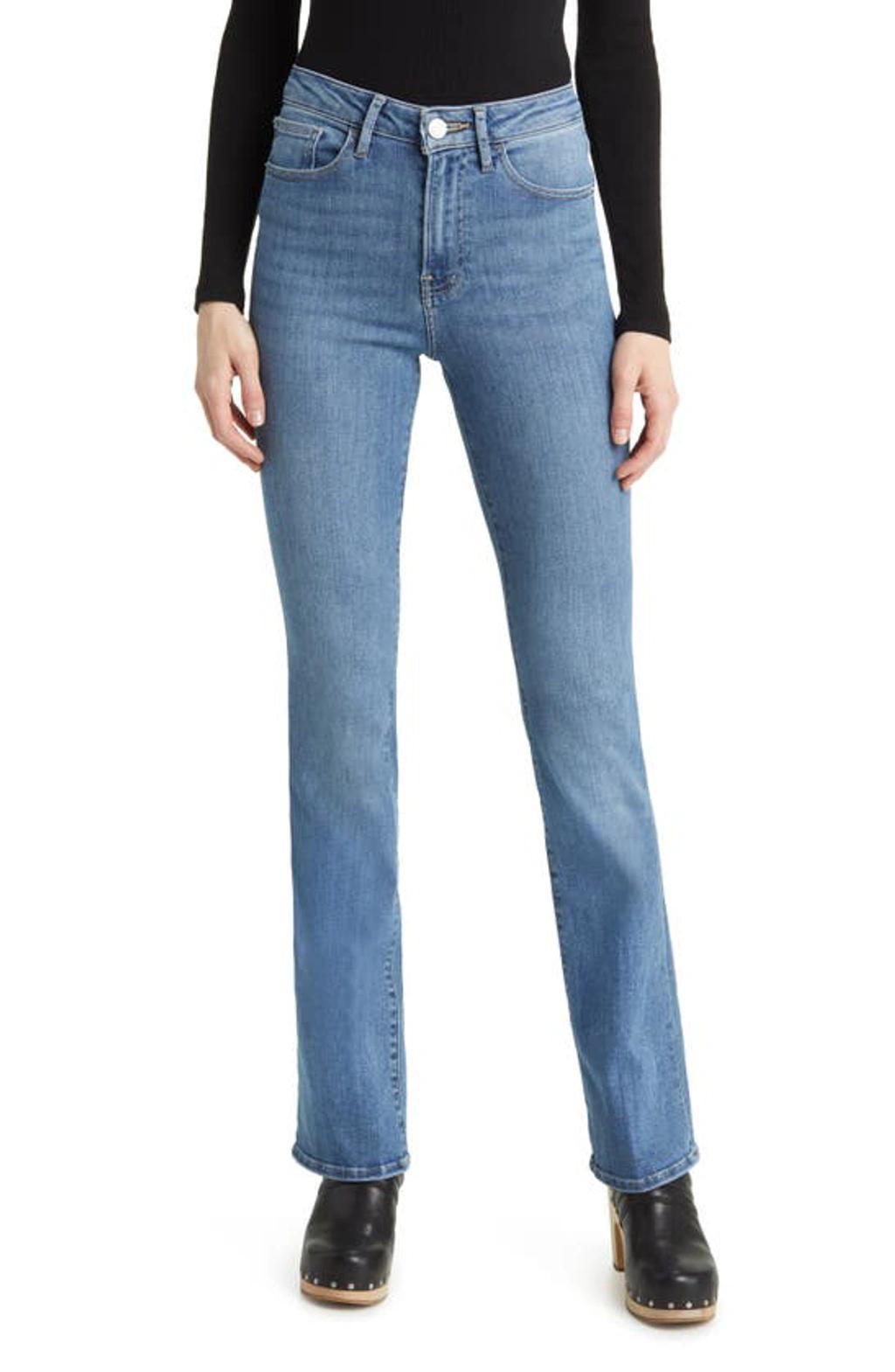 FRAME Super High Waist Mini Bootcut Jeans In Lucerne product image