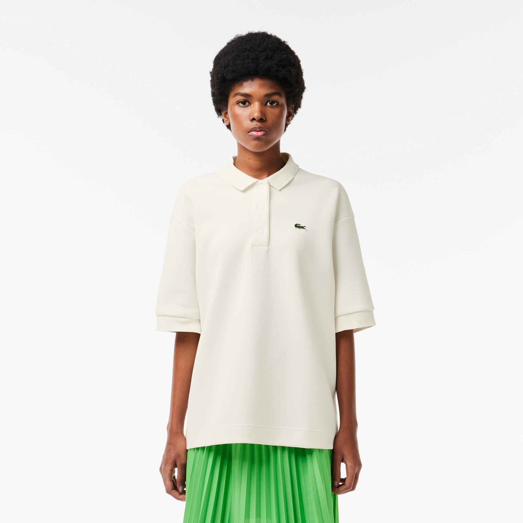 Women's Cotton Piqué Oversized Polo product image