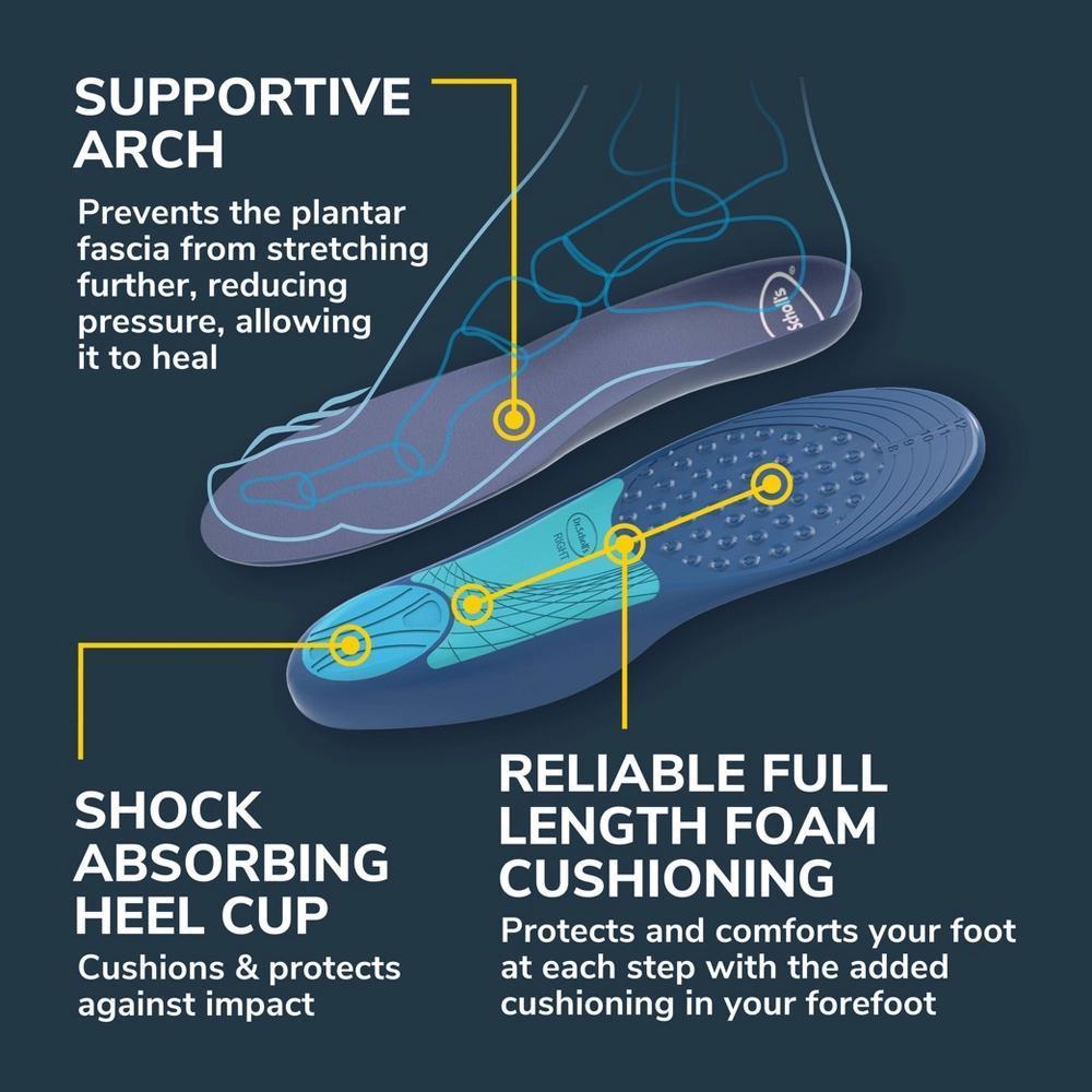 Dr. Scholl's Cut to Fit Inserts Plantar Fasciitis Men's Pain Relief Orthotics - 1pair - Size (8-13) Product Image