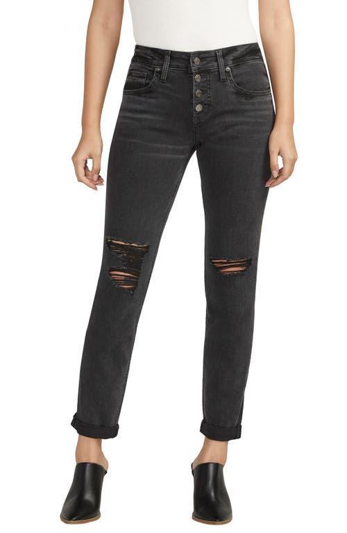 Silver Jeans Co. Mid Rise Slim Boyfriend Jeans Product Image