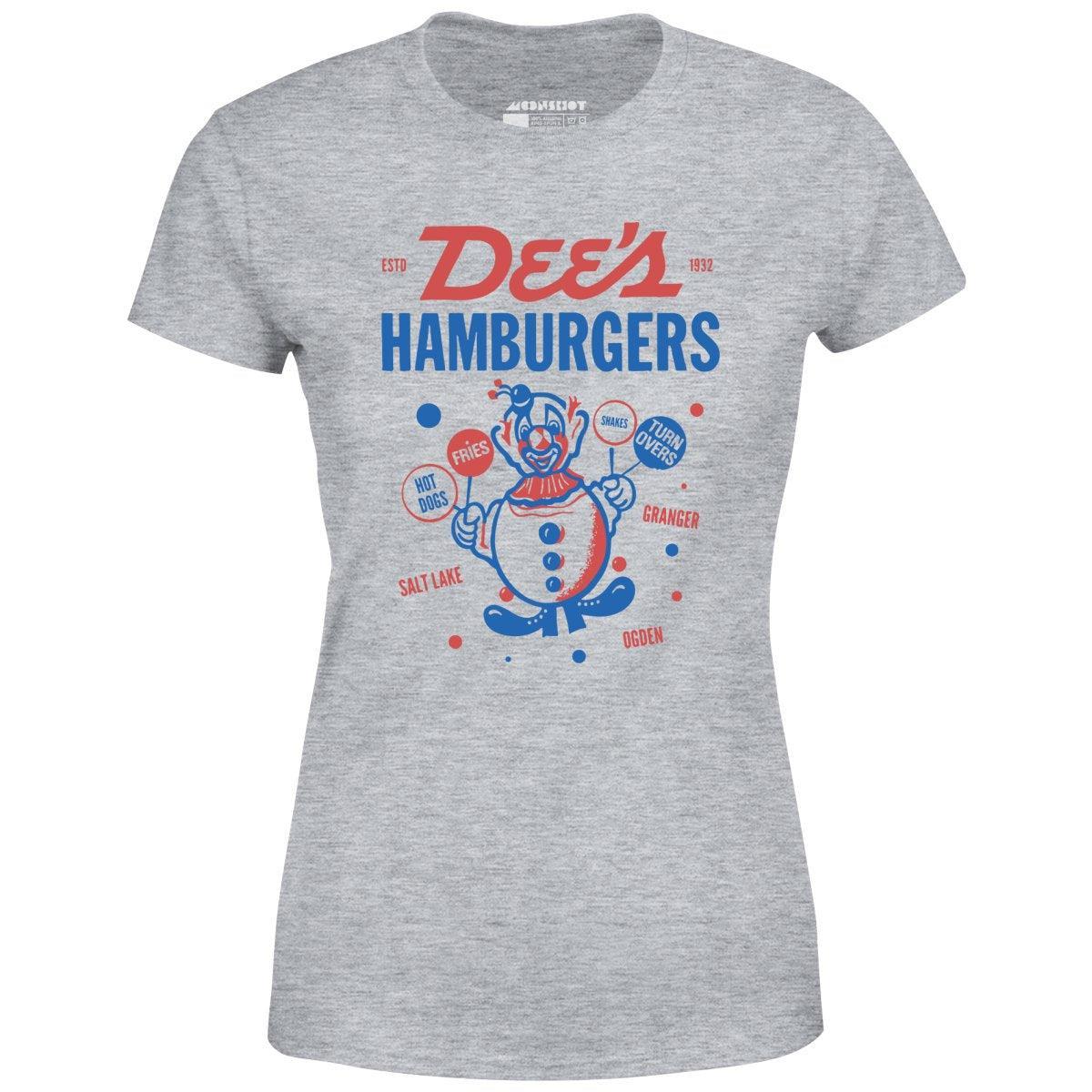 Dee's Hamburgers - Salt Lake City, UT - Vintage Restaurant - Women's T-Shirt Female Product Image