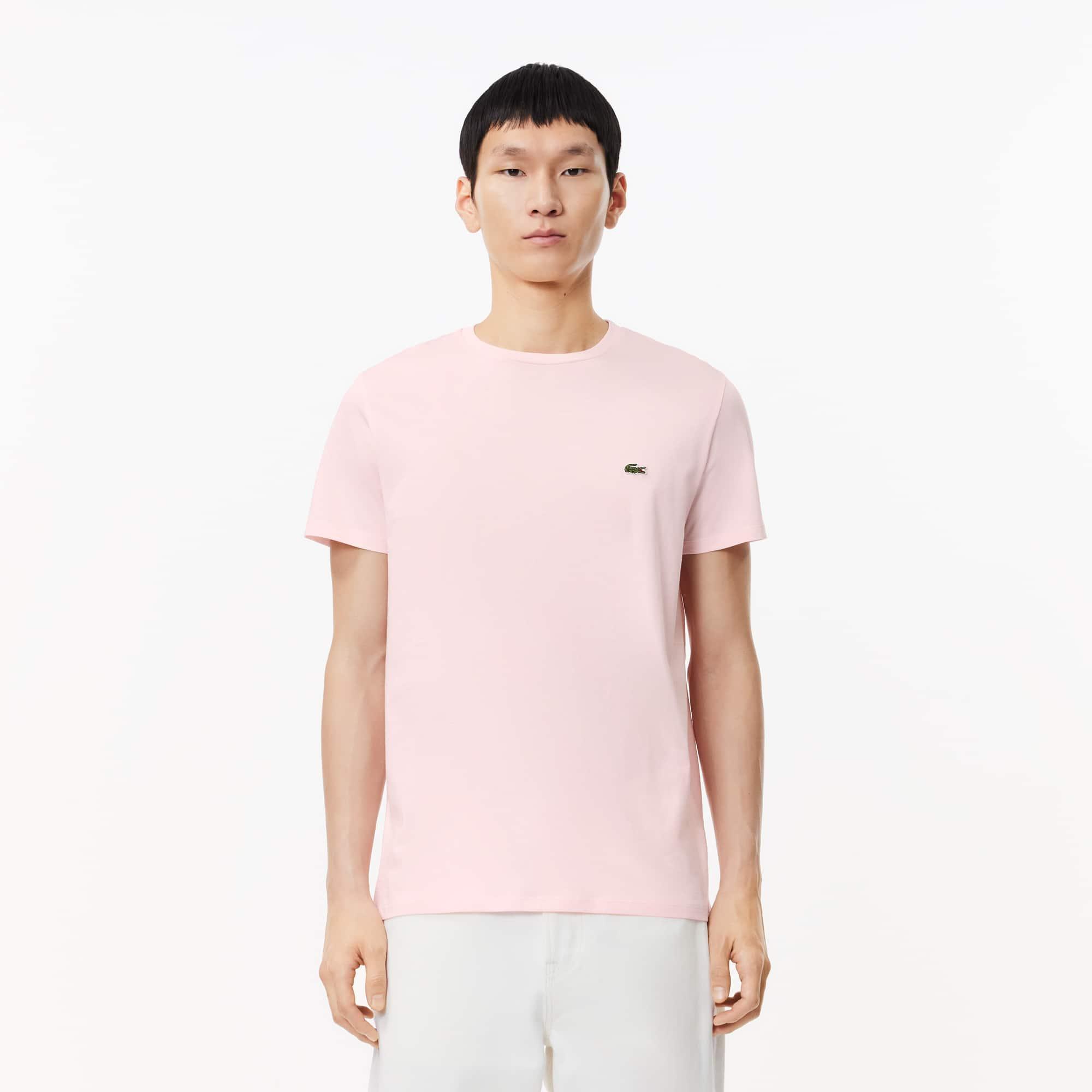 Monochrome Cotton Pima Jersey Crew Neck T-shirt Product Image