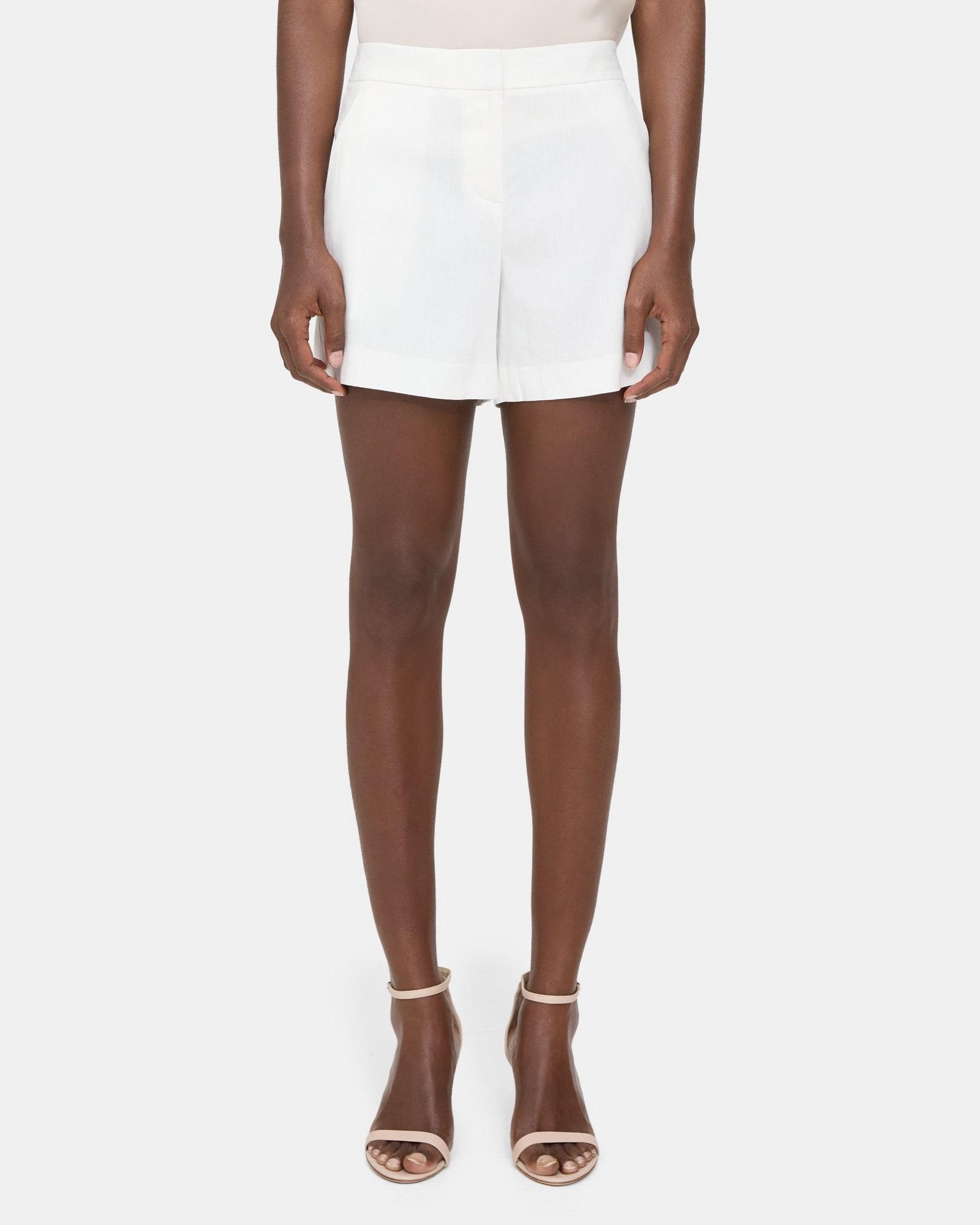 Tailored Short in Linen-Blend Product Image