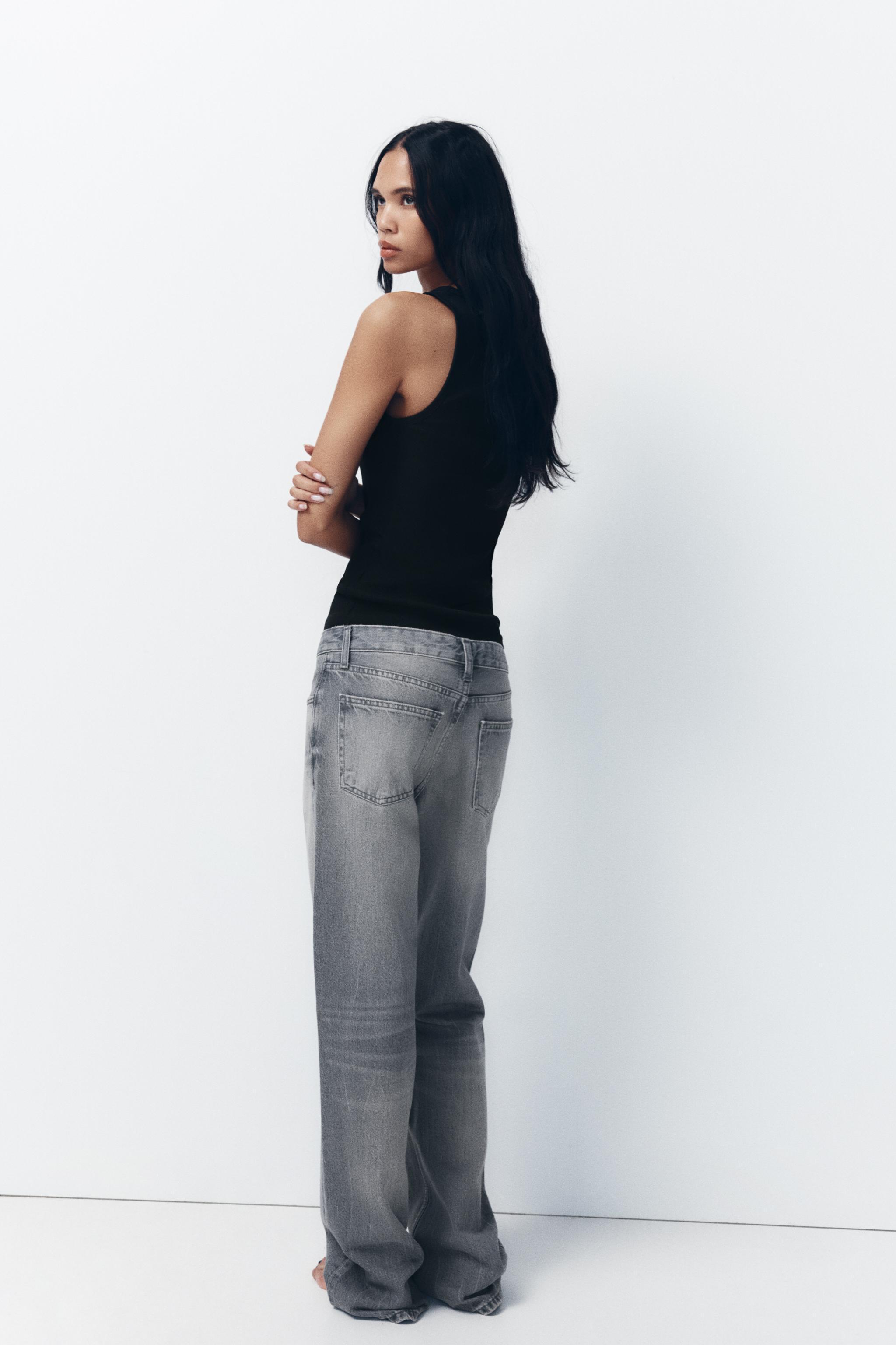 FULL LENGTH TRF MID-RISE WIDE LEG JEANS Product Image