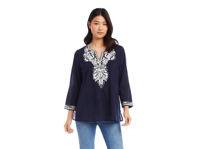 Karen Kane Embroidered Tunic 2) Women's Clothing Product Image