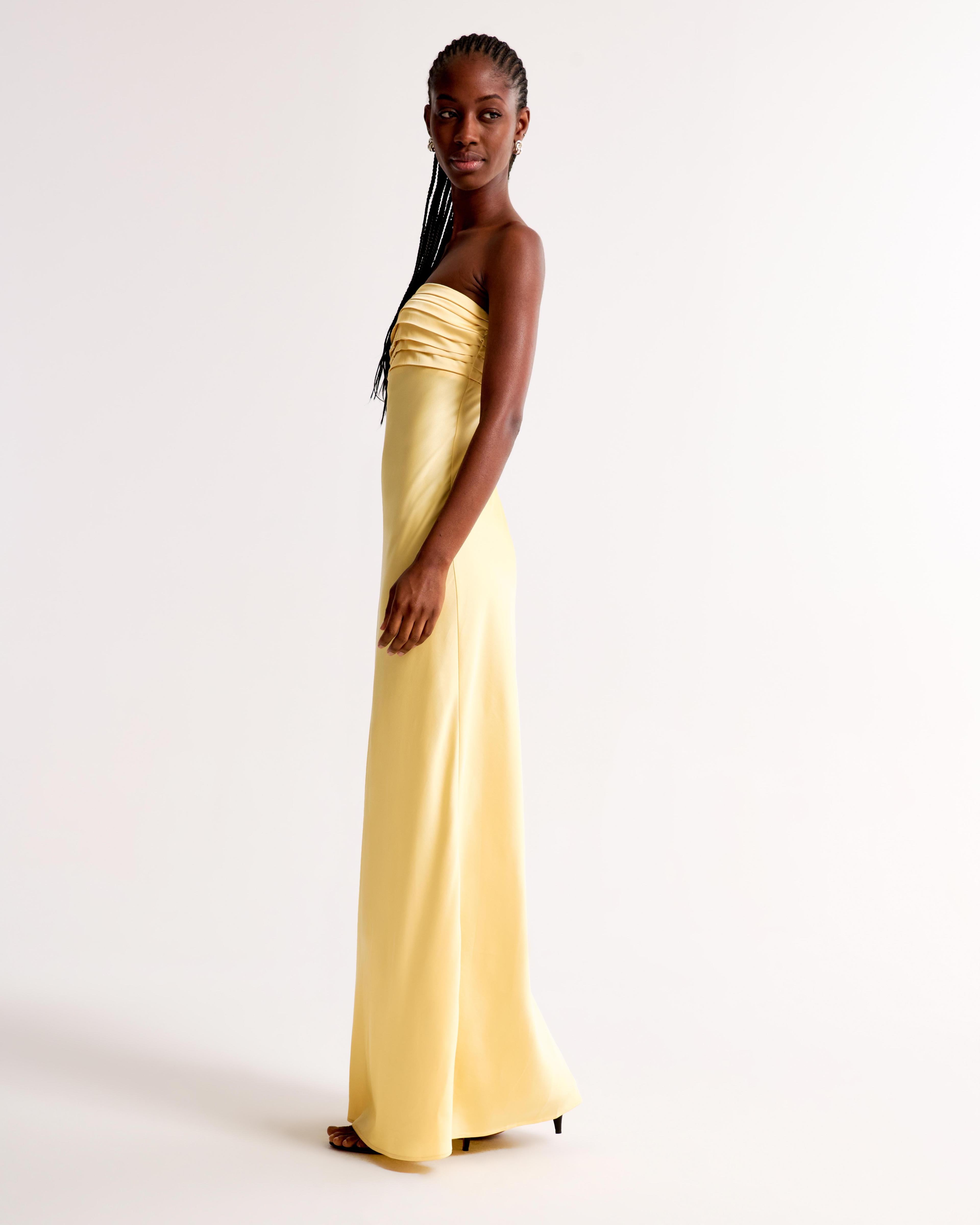 The A&F Emerson Strapless Slim Maxi Dress Product Image