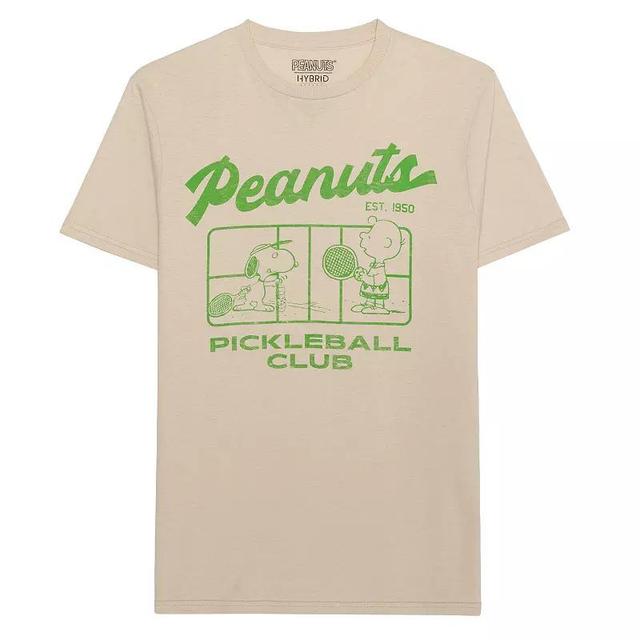 Mens Peanuts Pickleball Graphic Tee Pink Product Image