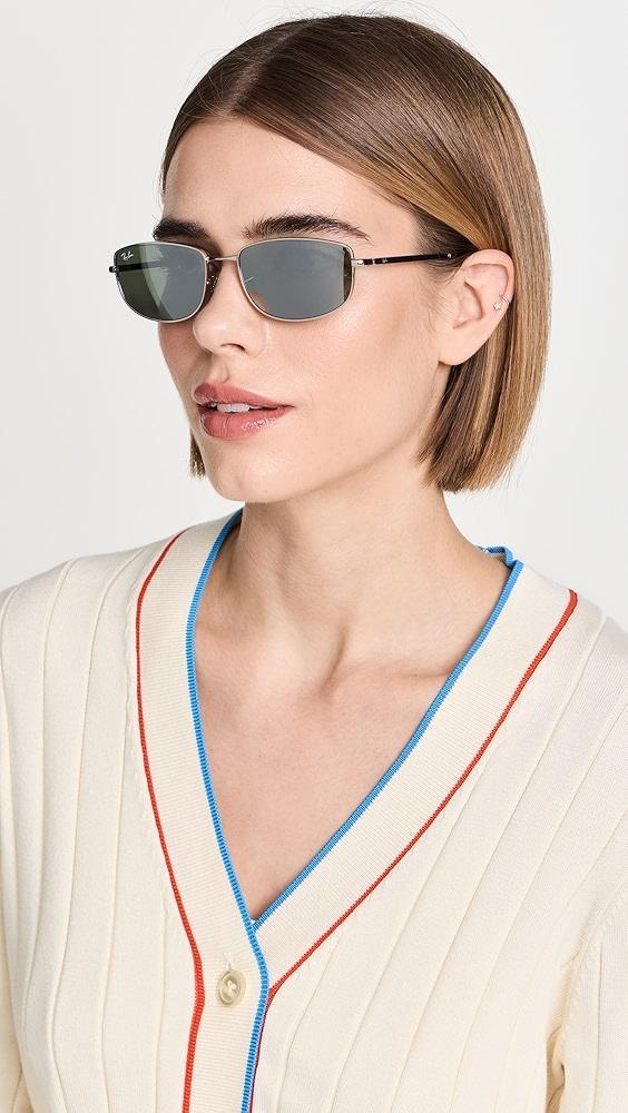 Ray-Ban RB3732 Rectangular Sunglasses | Shopbop Product Image