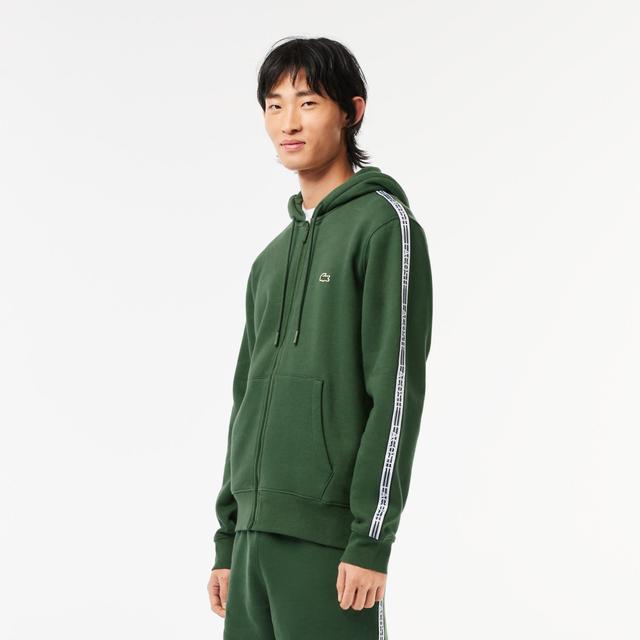 Men’s Classic Fit Branded Stripes Zip-Up Hoodie Product Image