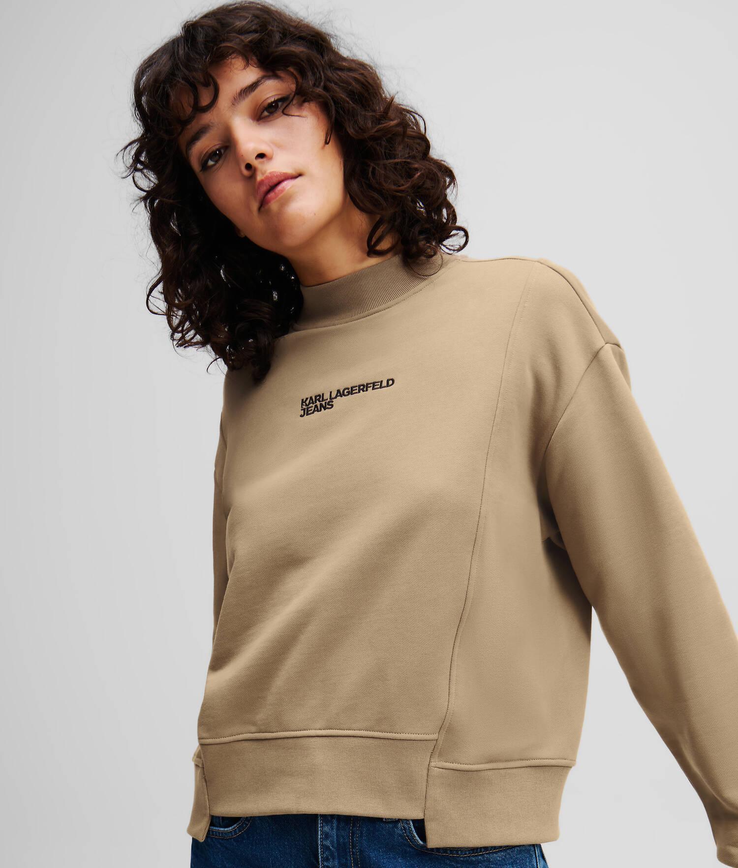 ASYMMETRIC MOCK-NECK SWEATSHIRT   Product Image