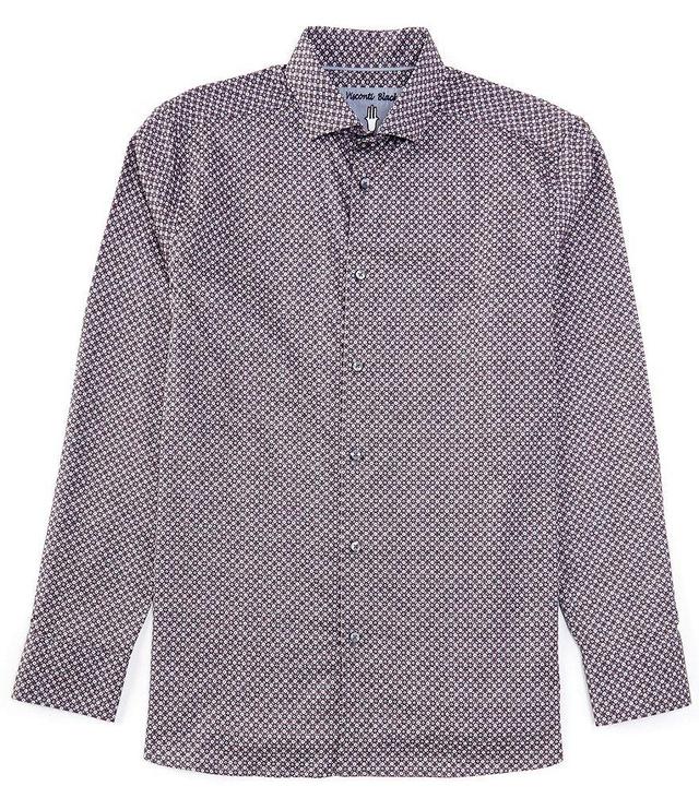 Visconti Geo Tile Print Long Sleeve Woven Shirt Product Image