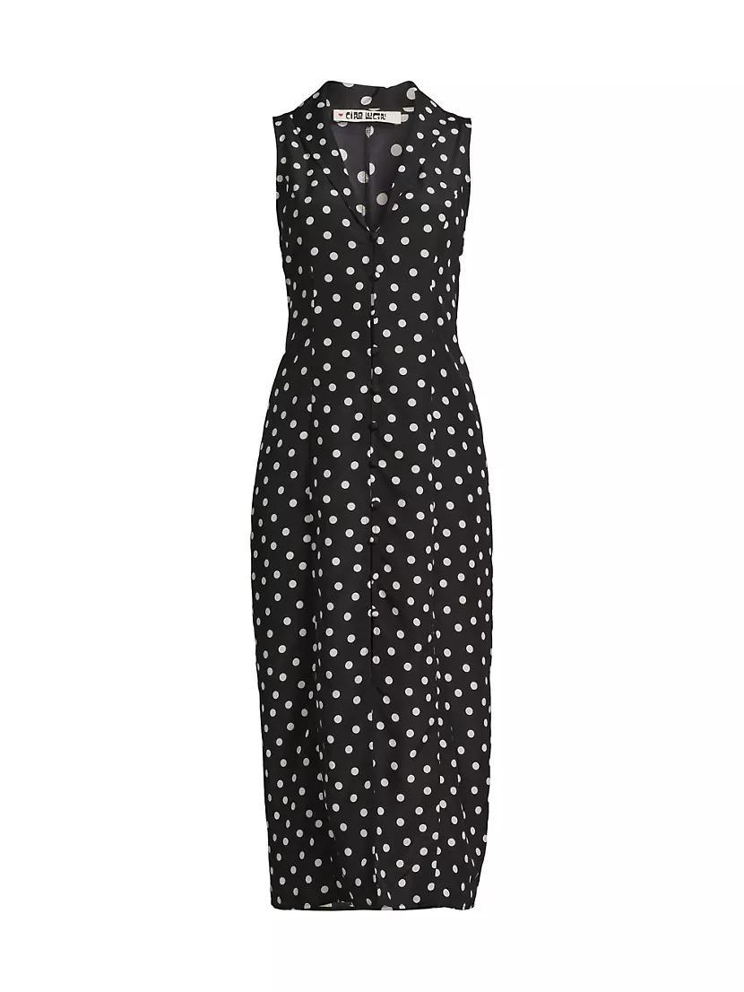 Ikal Polka Dot Midi-Dress Product Image