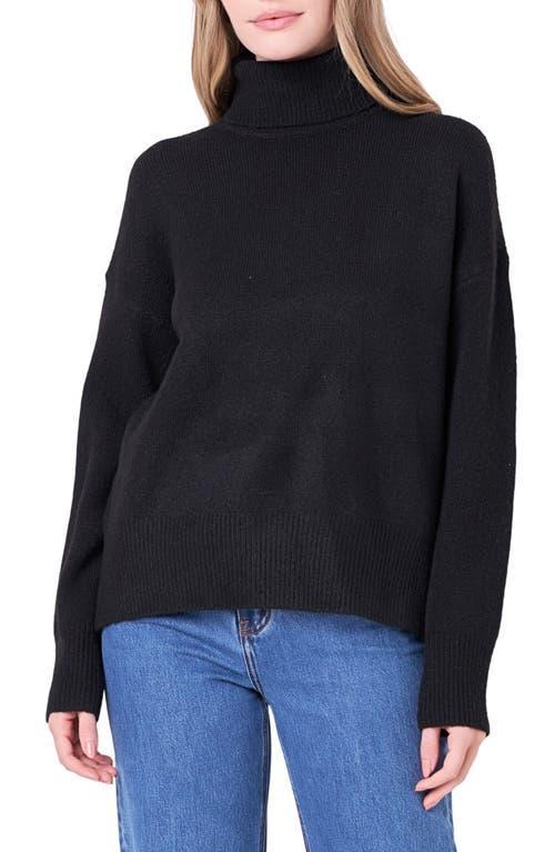 English Factory Notch Hem Turtleneck Sweater product image