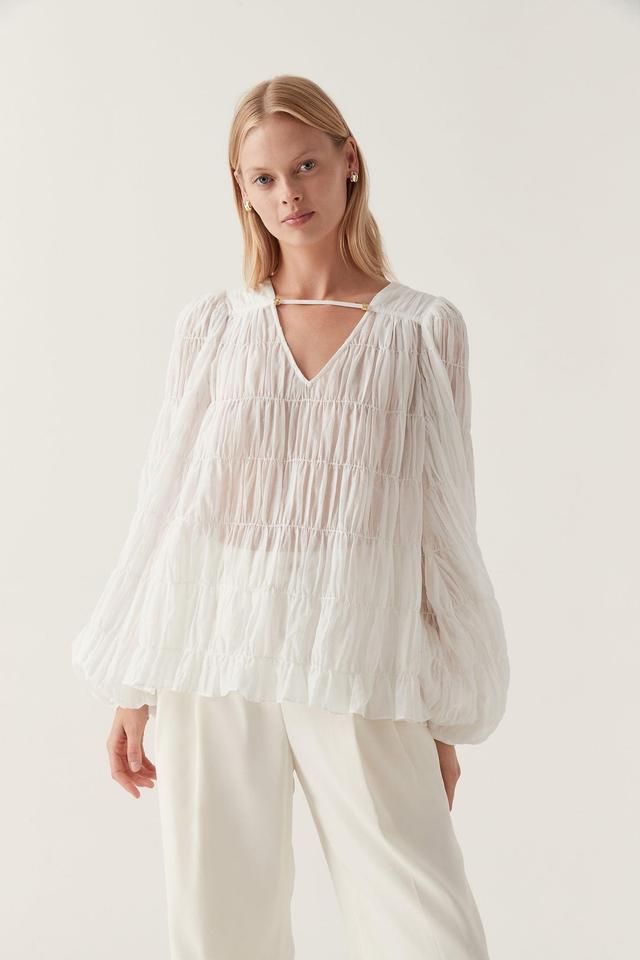 Evelina Ruched Blouse Product Image