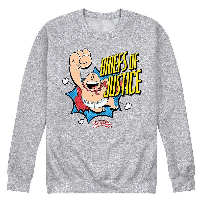 Mens Captain Underpants Justice Fleece Sweatshirt Product Image