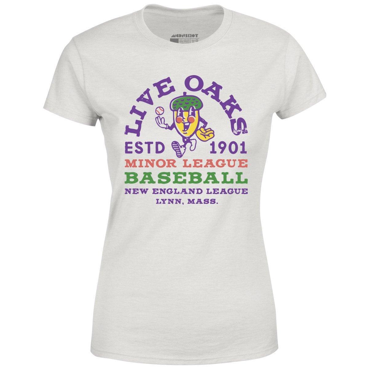 Lynn Live Oaks - Massachusetts - Vintage Defunct Baseball Teams - Women's T-Shirt Female Product Image