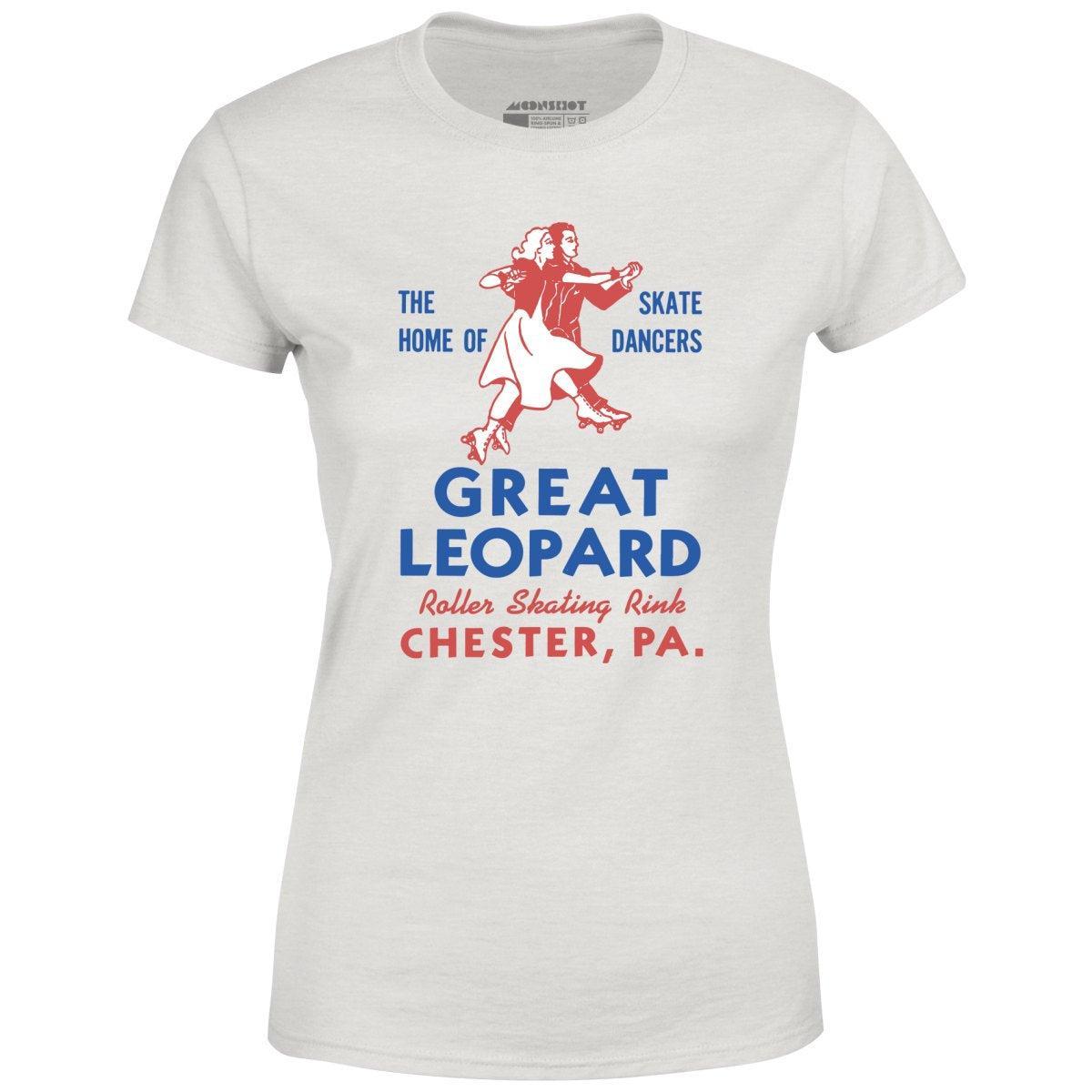 Great Leopard Roller Skating Rink - Chester, PA - Vintage Roller Rink - Women's T-Shirt Female Product Image