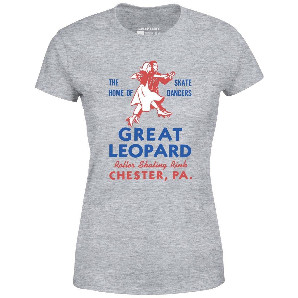 Great Leopard Roller Skating Rink - Chester, PA - Vintage Roller Rink - Women's T-Shirt Female Product Image